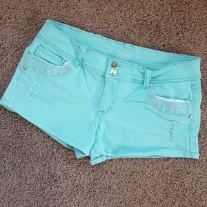 Vanity shorts with sequined detail